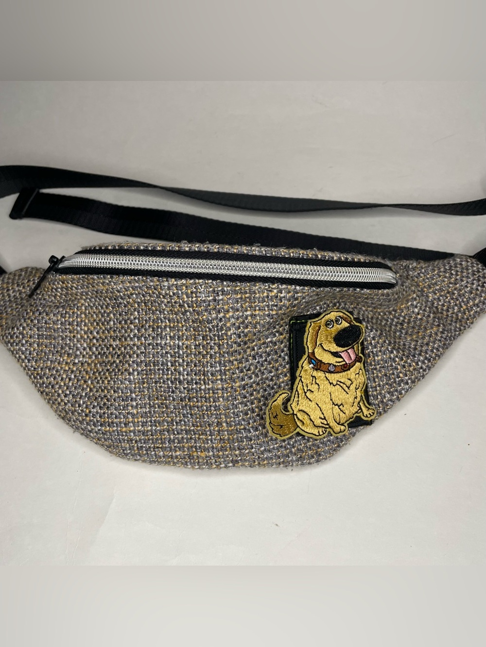 Dime Back "Up" Doug Dog Fanny Pack Waist Bag Patch Travel Kangaroo Pouch Zipper